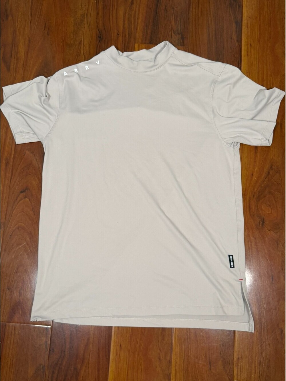 ASRV T Shirt Mens Medium Tan Technical Essential Performance Oversized DSG-0684